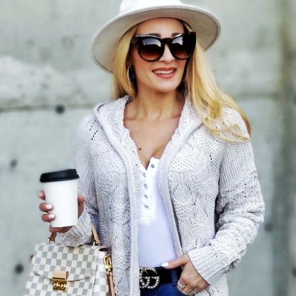 Open Front Knitted Cardigan - Picture 5 of 5